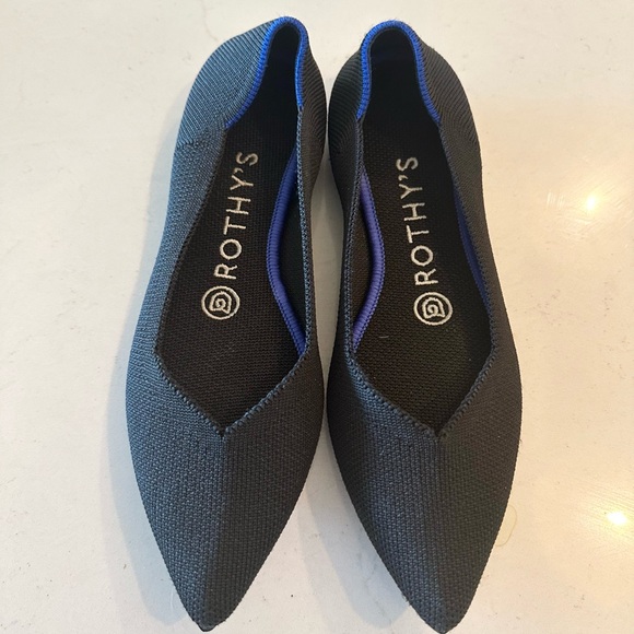 Rothy's Shoes - Rothy’s The Point black flat flexible washable 6